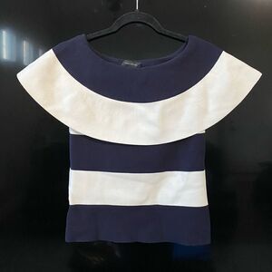 NWT Ann Taylor Off The Shoulder Striped Top
